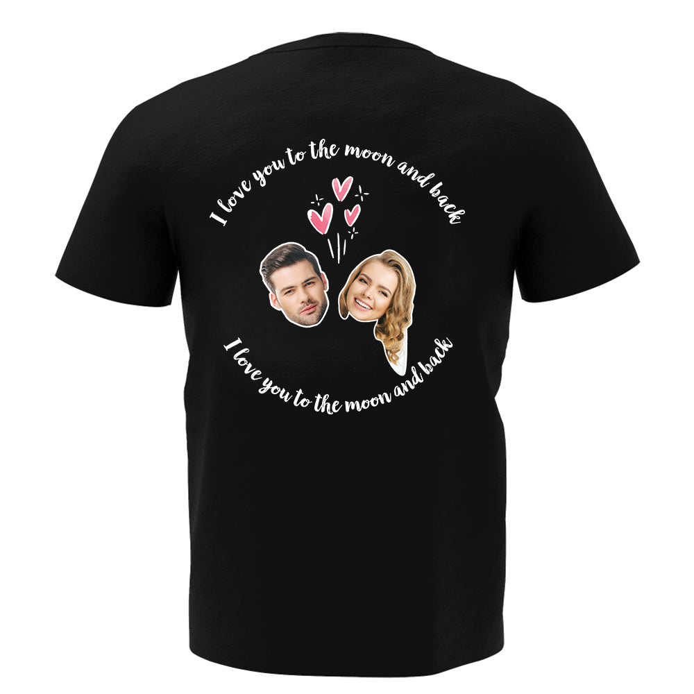 Custom My Face T-shirt Love Man Tee For Wedding