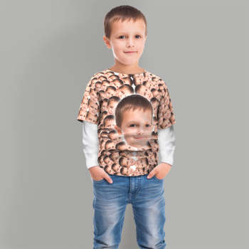 Custom Fanny Faces Mash Kid T-shirt Personalized T-Shirt