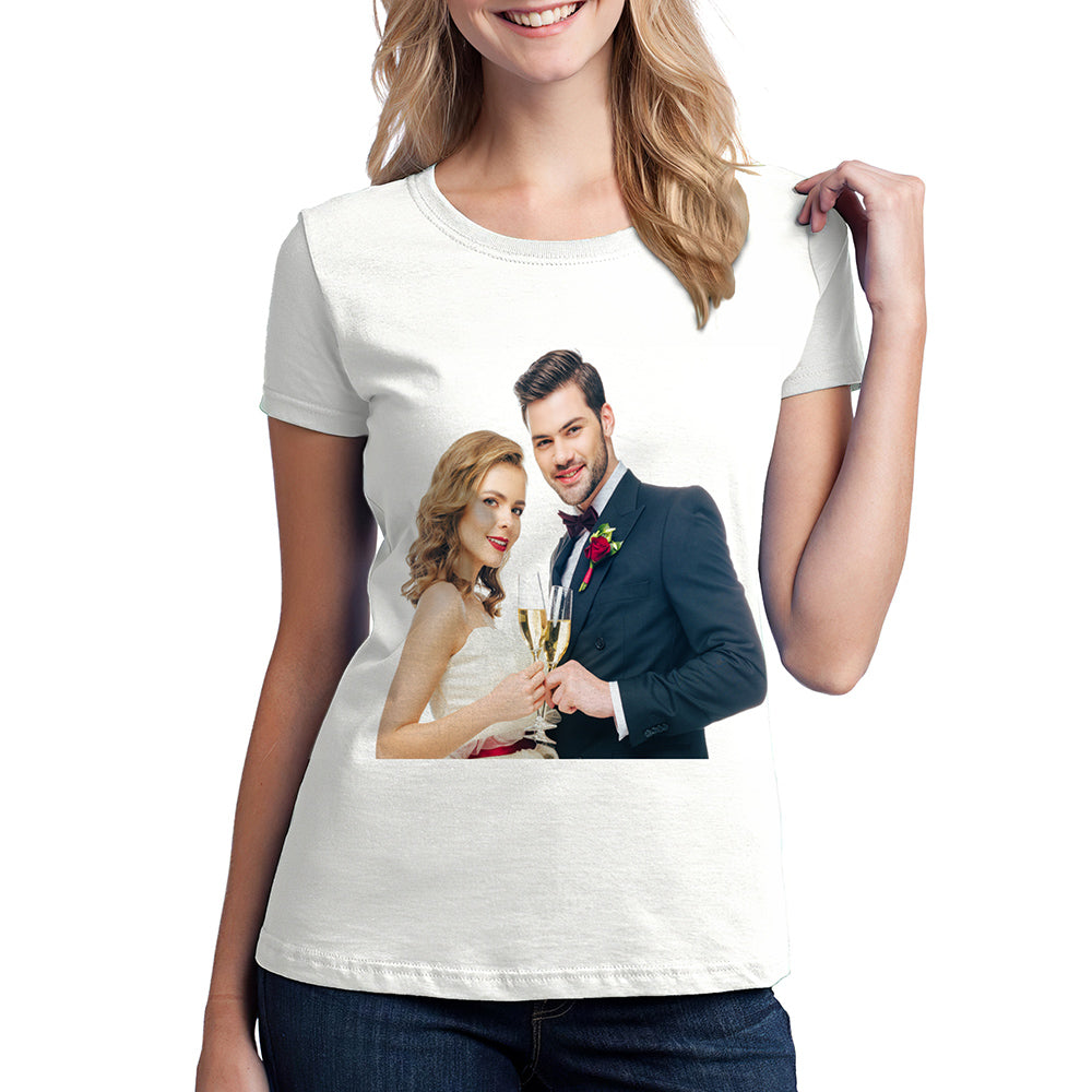 Custom Face Photo T-shirt For Women and Men-To Best Man And Bridesmaid