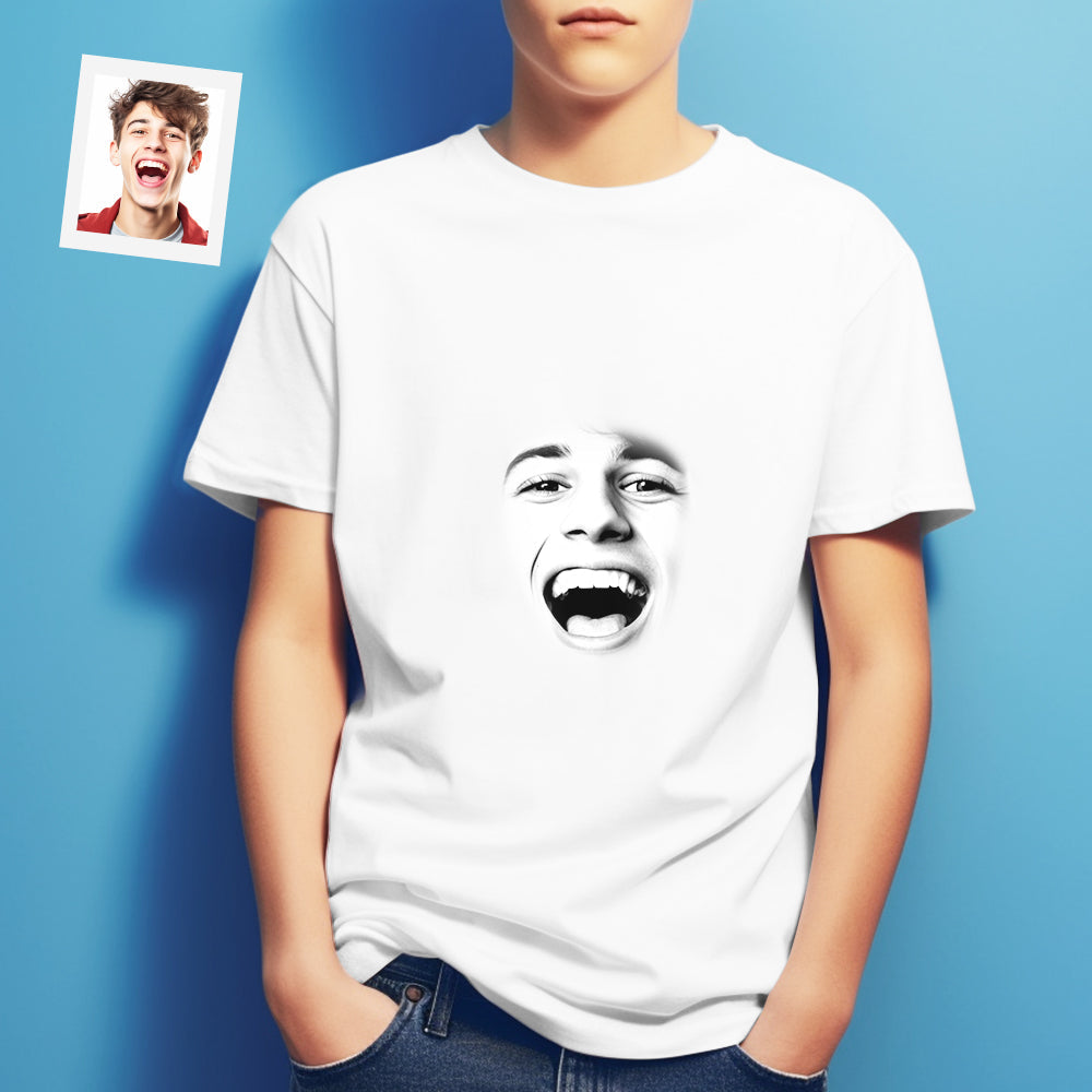 Custom Face Printed T-Shirt Personalized Face On Unisex Shirt Gifts For Him