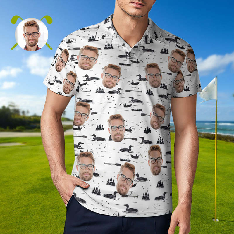 Custom printed golf clearance shirts