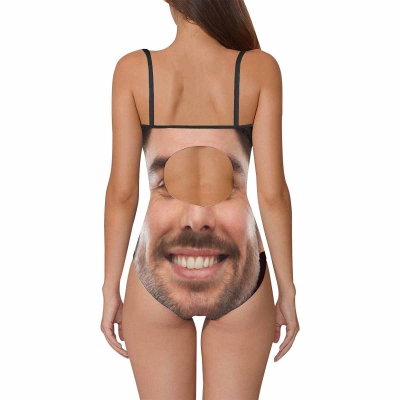 Custom Bathing Suit with Face Custom Swimsuit with Husbands Face