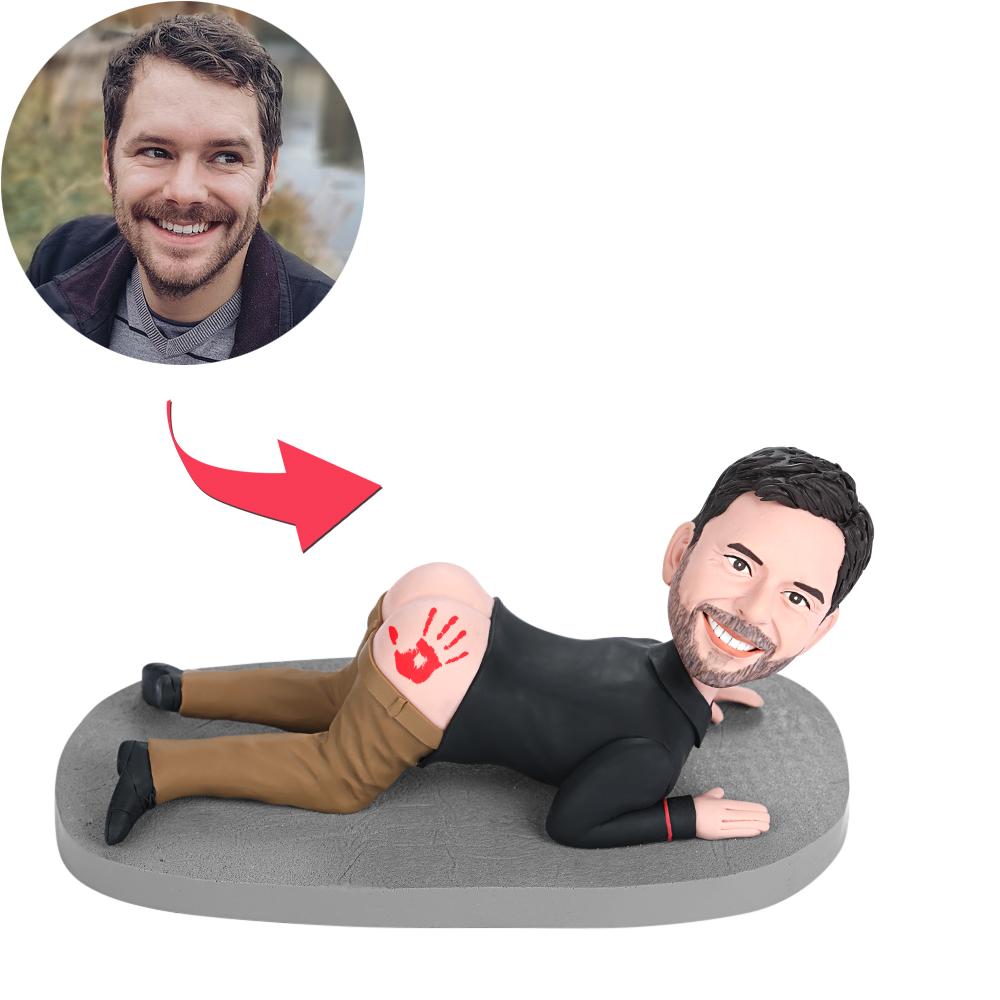 Pat Your Ass Custom Bobblehead With Engraved Text