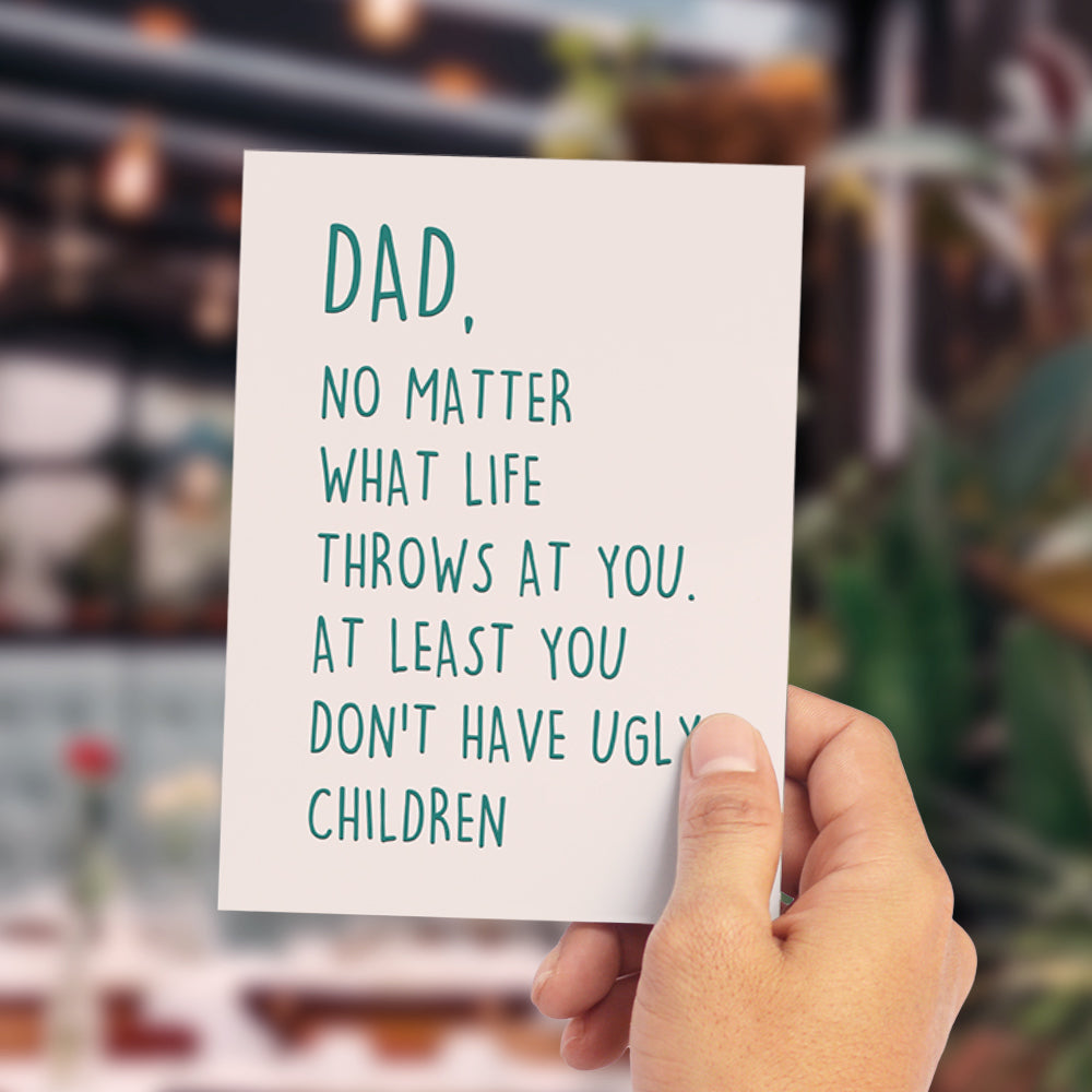 Happy Father's Day Card Dad Card Words to the Best Dad
