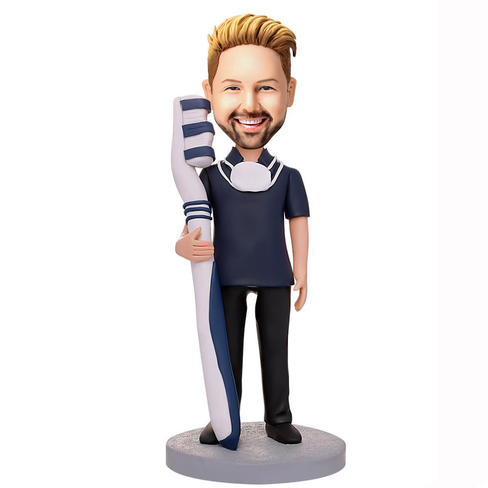 Mydedor Custom Bobble-Heads Figurine, Male Employer in