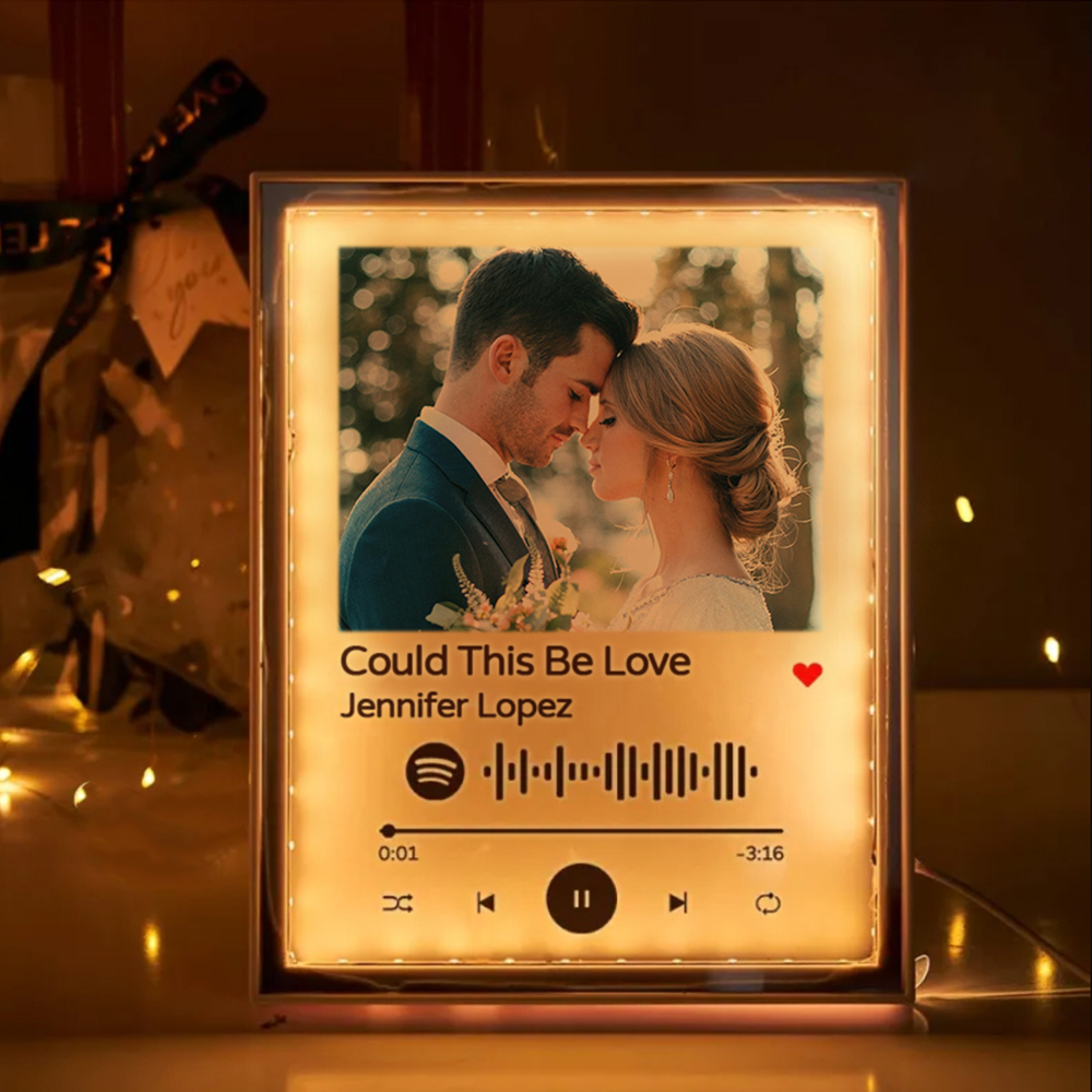 Custom Spotify Code Mirror Night Light Custom Phot Plaque Keychain