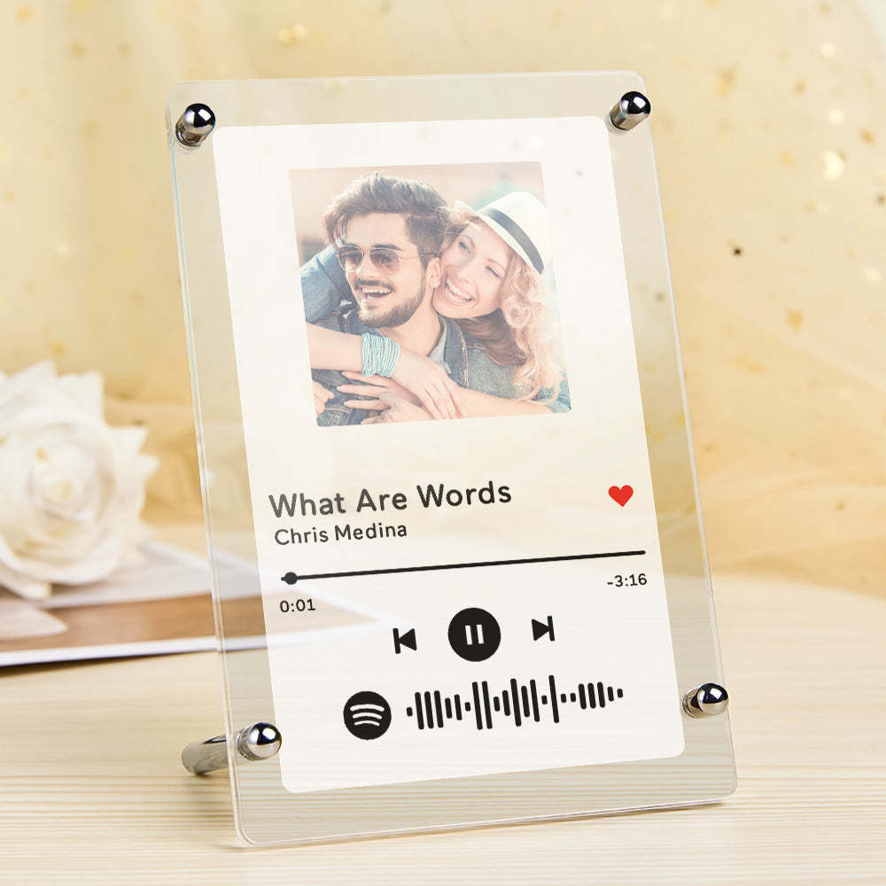 Spotify Photo Frame Scannable Music Fashion Plaque Home Decor Gift For Partner