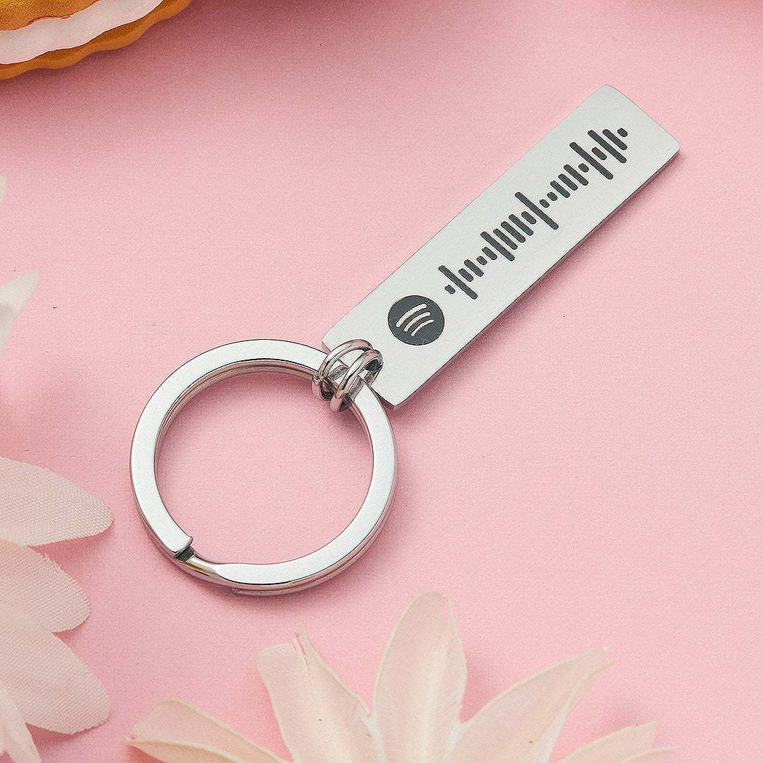 Custom Spotify Code Music Keychain