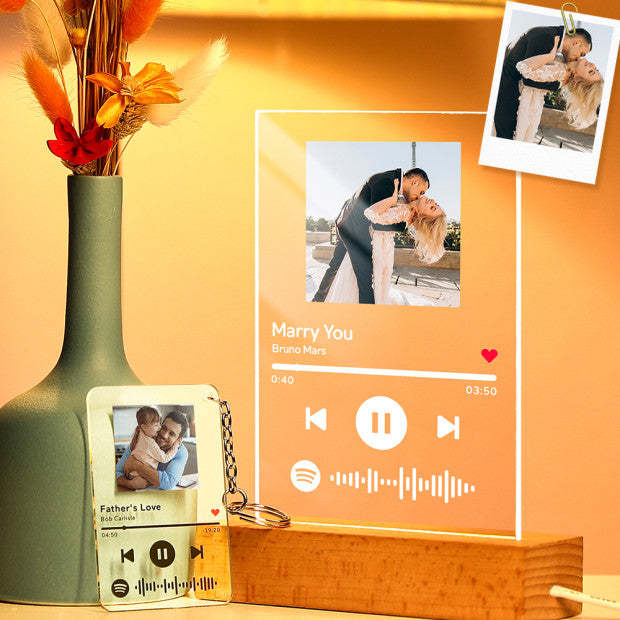 Custom Spotify Code Acrylic Nightlight/Plaque/Keychain