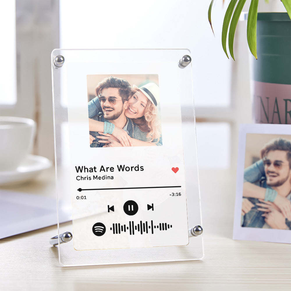 Spotify Photo Frame Scannable Music Fashion Plaque Home Decor Gift For Partner