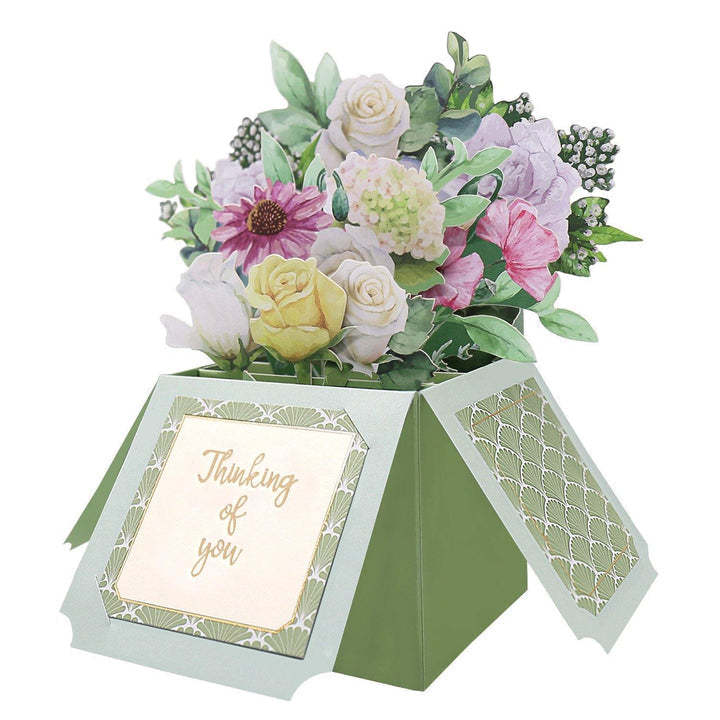 Thinking of You Floral Box Pop up Card for Valentine's Day