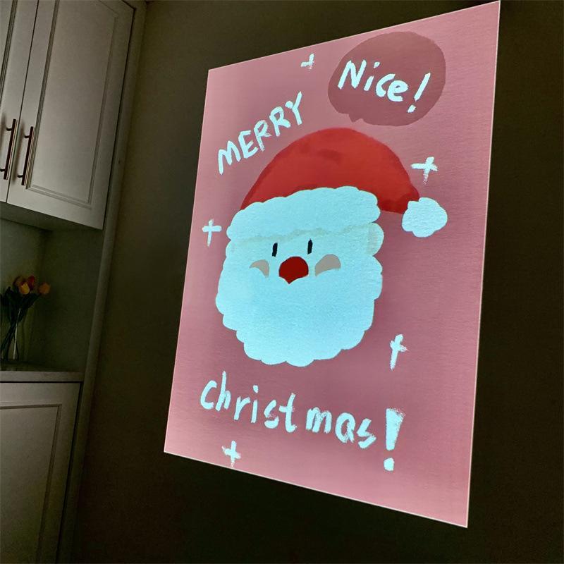 Christmas Lovely Santa Claus Projector Lamp Romantic Home Party Decor Light Christmas Gifts