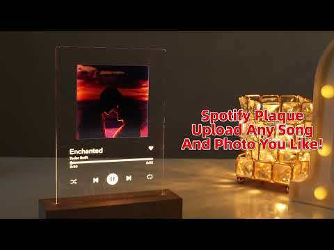 Custom Spotify 7 Colors Music Code Plaque Artwork Keychain/Plaque/Night Light For Mom