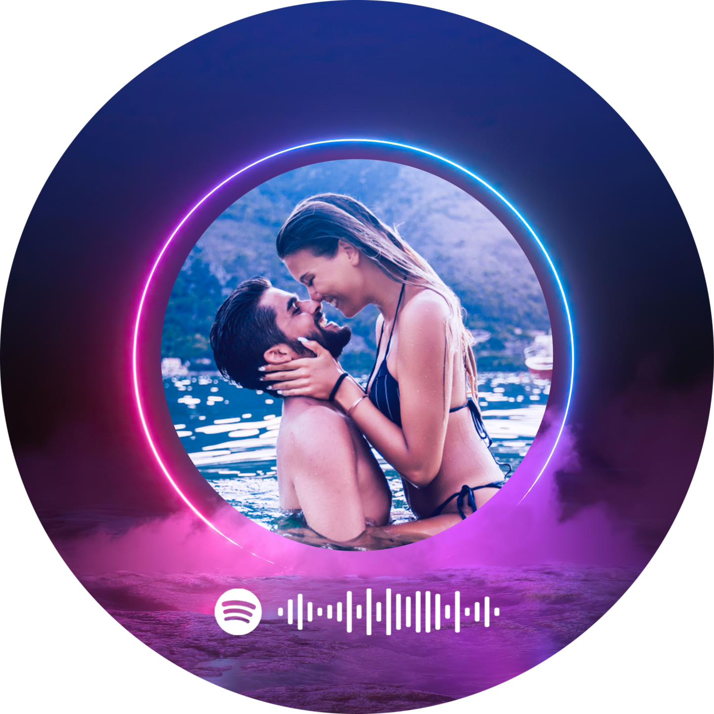 Custom Galaxy  Album Recor Personalized Spotify Music Record