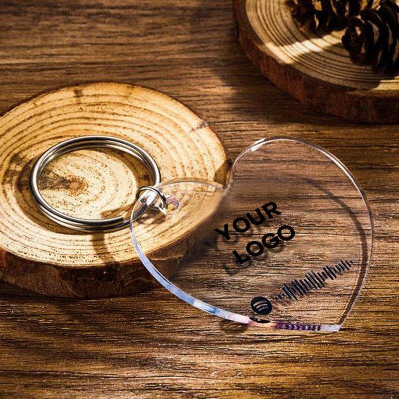 Personalized Scannable Spotify Code Keychain Spotify Favorite Song Photo Engraved Keychain