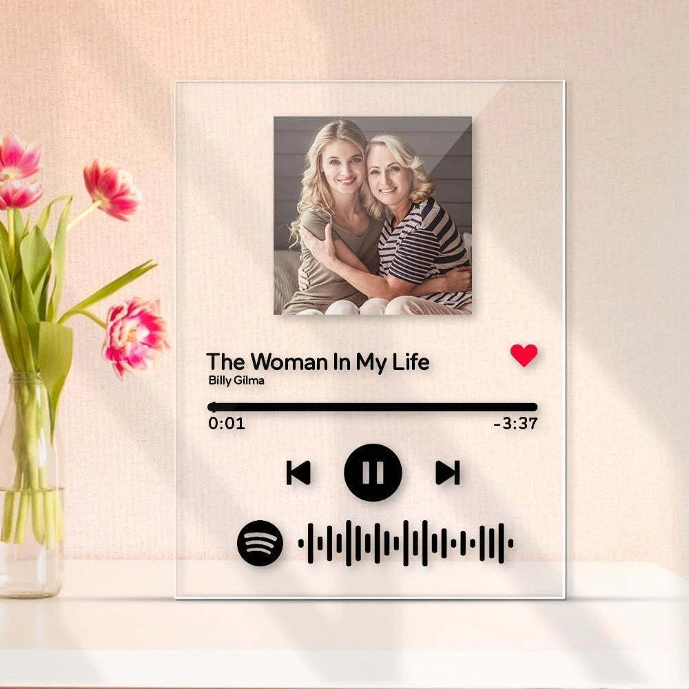Custom Spotify Code Acrylic Nightlight/Plaque/Keychain Mother's Day Gifts