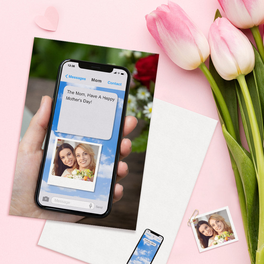 Custom Funny Mother's Day Greeting Card Personalized Message From Mom Card Gifts For Mom