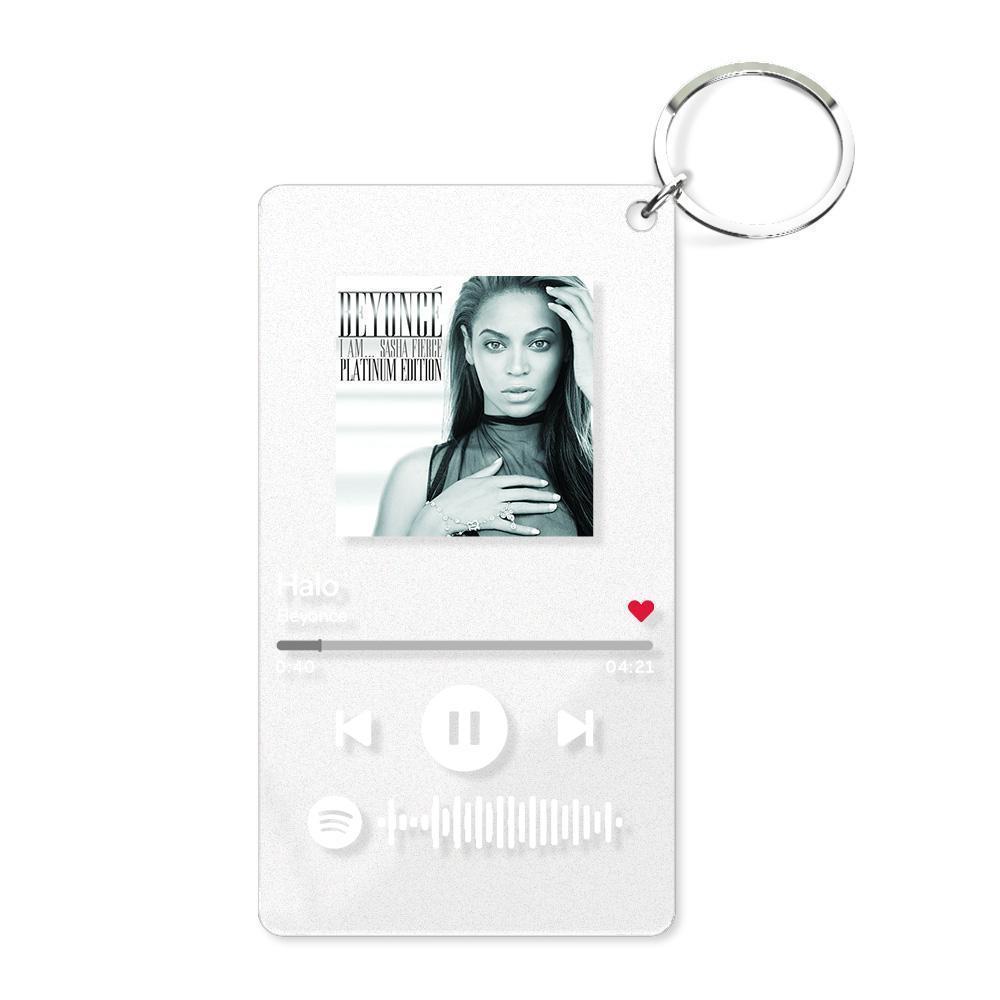 Custom Spotify Code Music Plaque Keyring(2.1in x 3.4in)