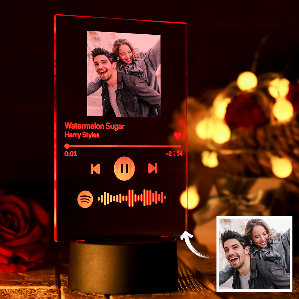 Custom Spotify 7 Colors Night Light Personalized Night Light