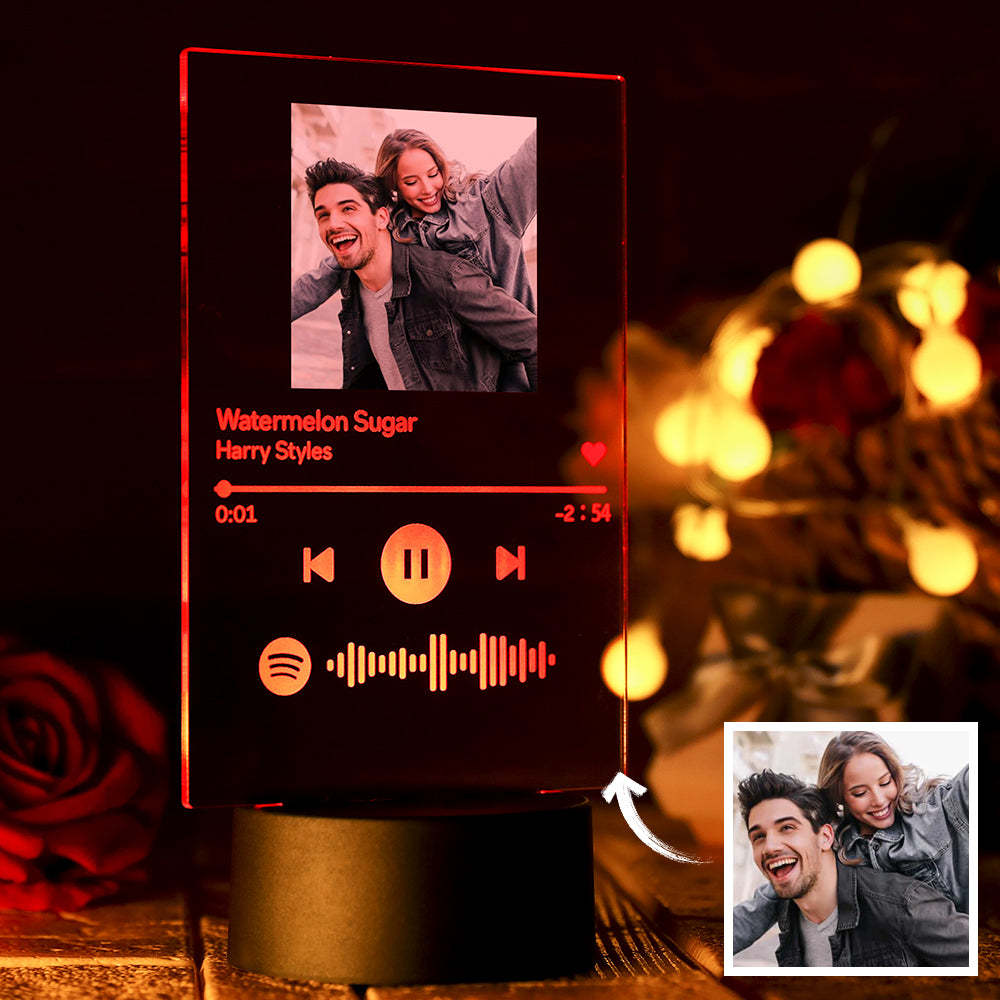 Custom Spotify 7 Colors Night Light Personalized Night Light