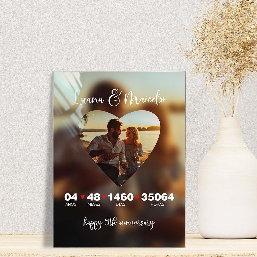 Custom Heart Art Personalized Frame Couple Gift