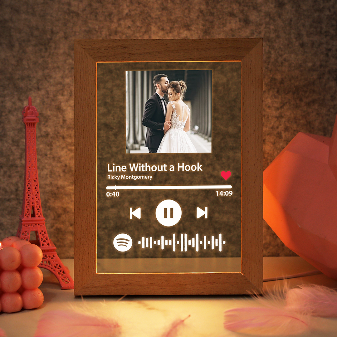 Custom Spotify Photo Keychain Personalized Plaque/Night Light Gift