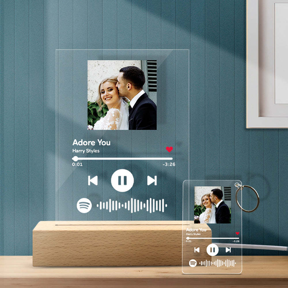 Wedding Gifts Custom Spotify Code Night Light/Plaque/keychain