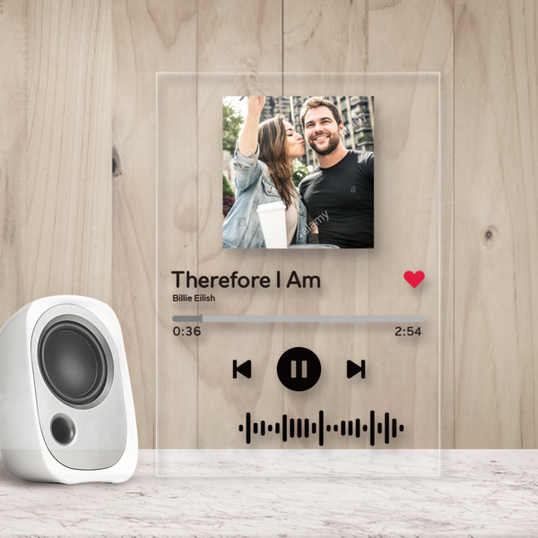 Personalized Scannable Song Code Anniversary Ideas Music Plaque for Girlfriend