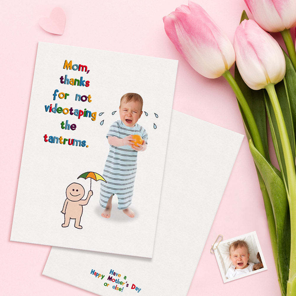 Custom Funny Mother's Day Cards Personalized Card Gifts For Mom
