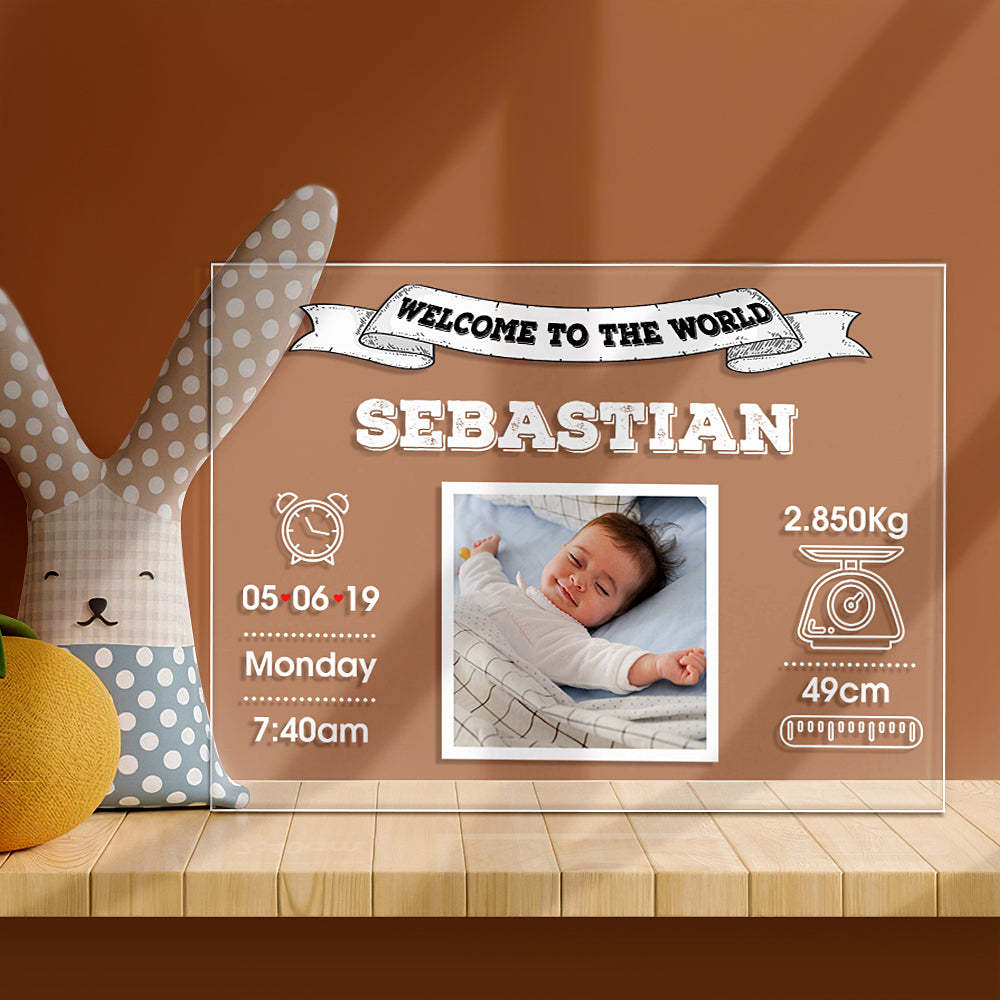 Personalized Baby Stats, Birth Announcement, Baby Keepsake, Baby luxury gift