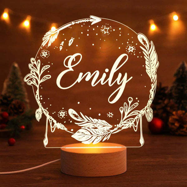 Personalized Night light Baby Girl Gifts Nursery Decor Custom Name Night Light