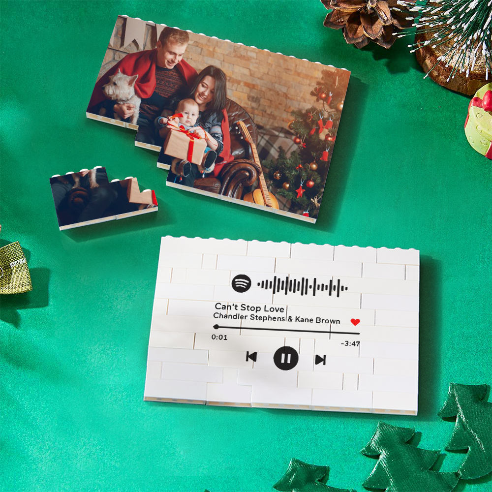 Spotify Code Personalized Building Brick Photo Block Frame The Best Gift