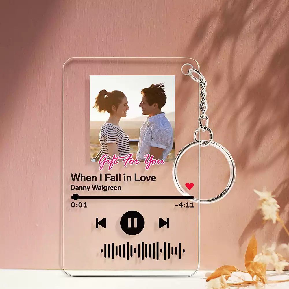 Custom Music Code Acrylic Keychain/Plaque/Night Light Gift For Her