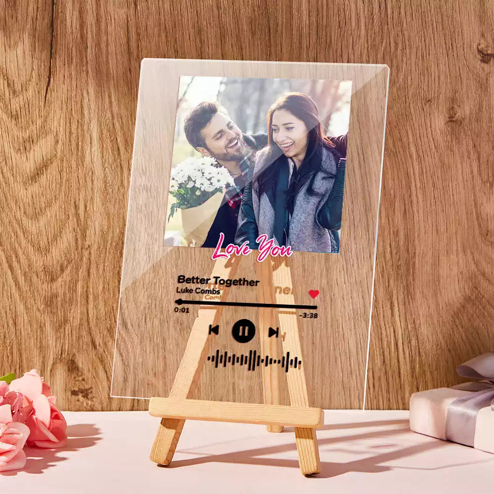Custom Music Code Acrylic Keychain/Plaque/Night Light Gift For Her