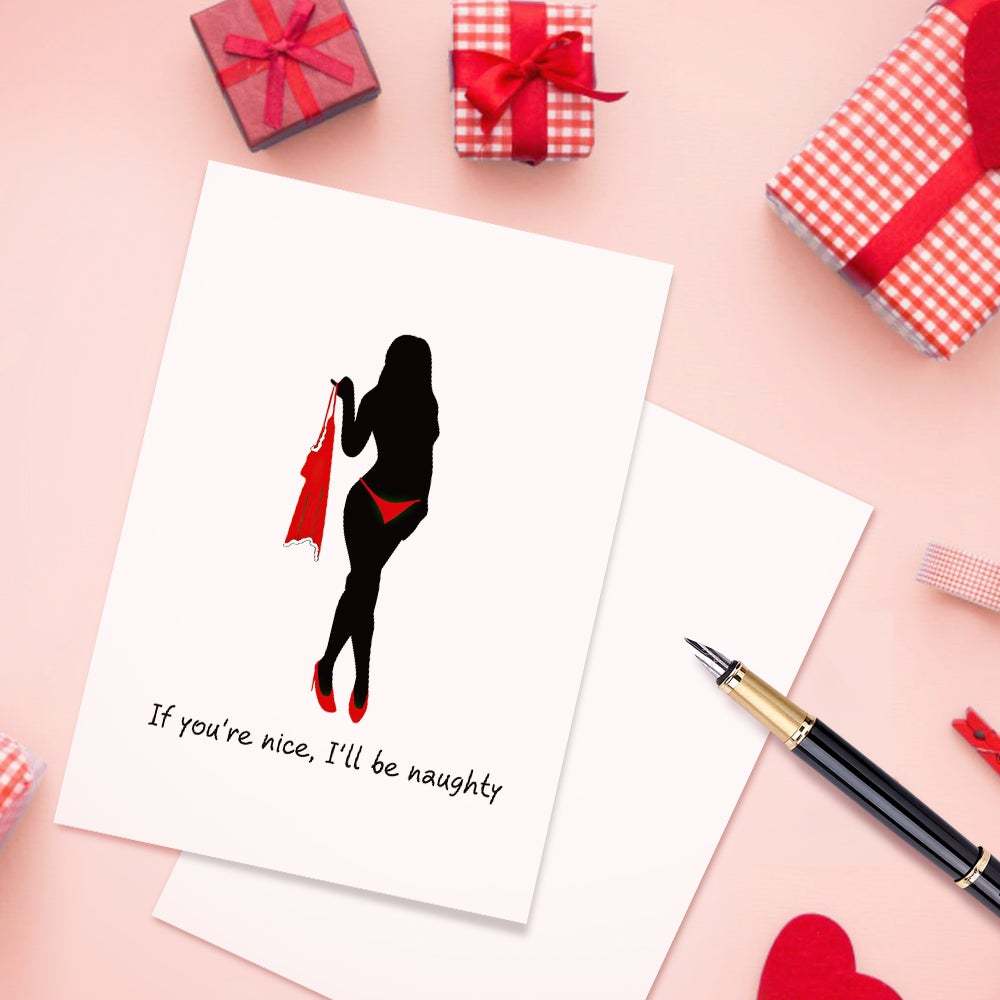 Funny Valentine's Day Greeting Card Sexy Woman Rude Card