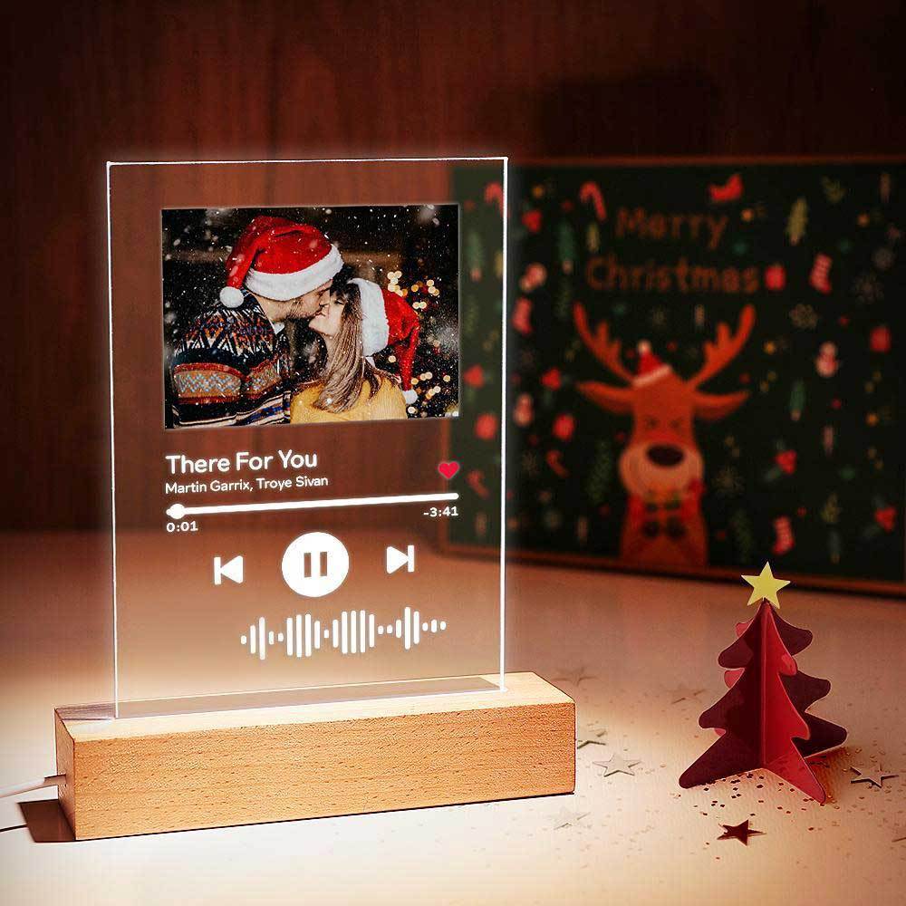 Gift For Mum Custom Spotify Night Light with 7 Colors Personalized Night Light