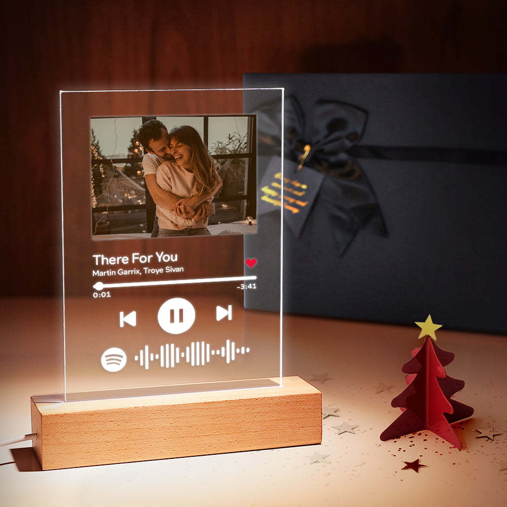 Custom Spotify Glass -  Scannable Spotify Music Code Plaque Artwork