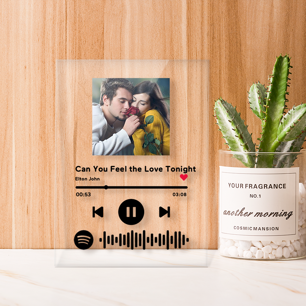 Personalized Scannable Spotify Code Anniversary Ideas Music Plaque for Girlfriend