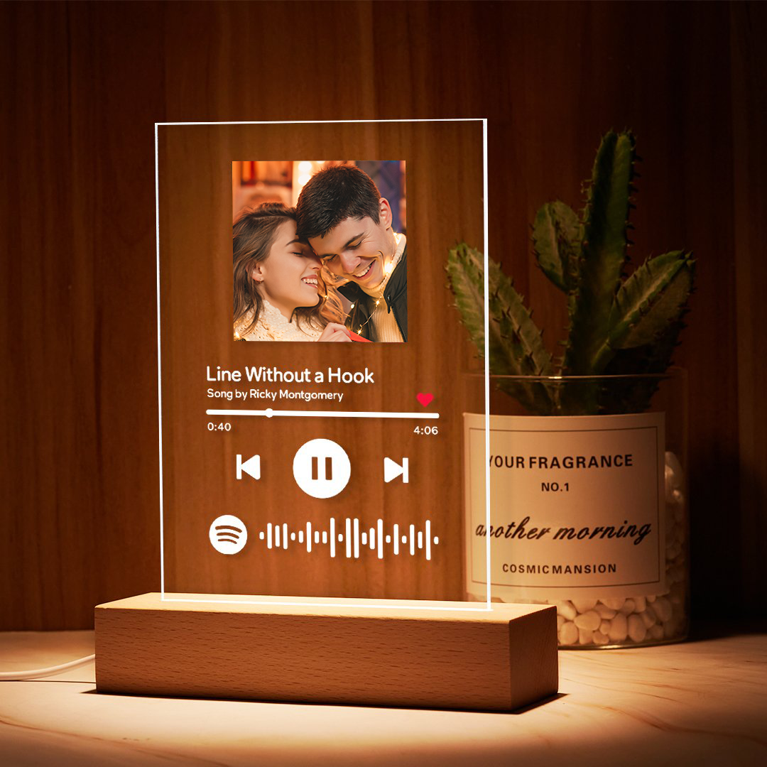 Custom Spotify Code Acrylic Nightlight/Plaque/Keychain Christmas Gift