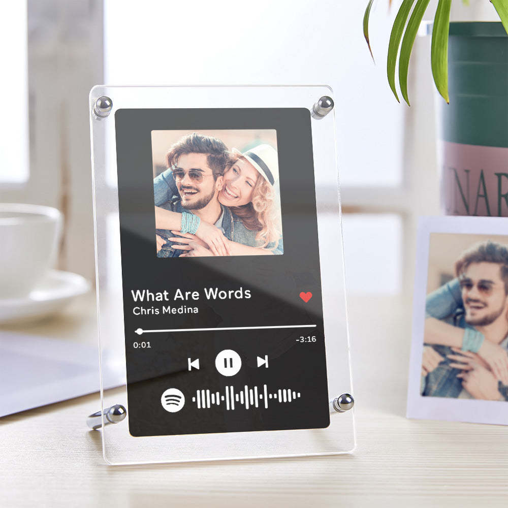 Spotify Photo Frame Scannable Music Fashion Plaque Home Decor Gift For Partner