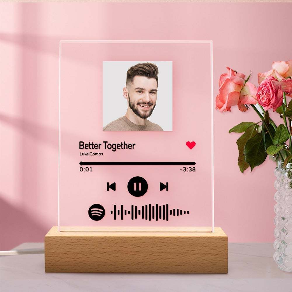 Custom Spotify Code Music Plaque Glass Gifts For Yourself