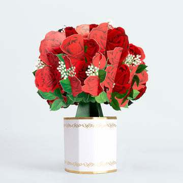 Rose Bouquet Pop up Card for Mother's Day
