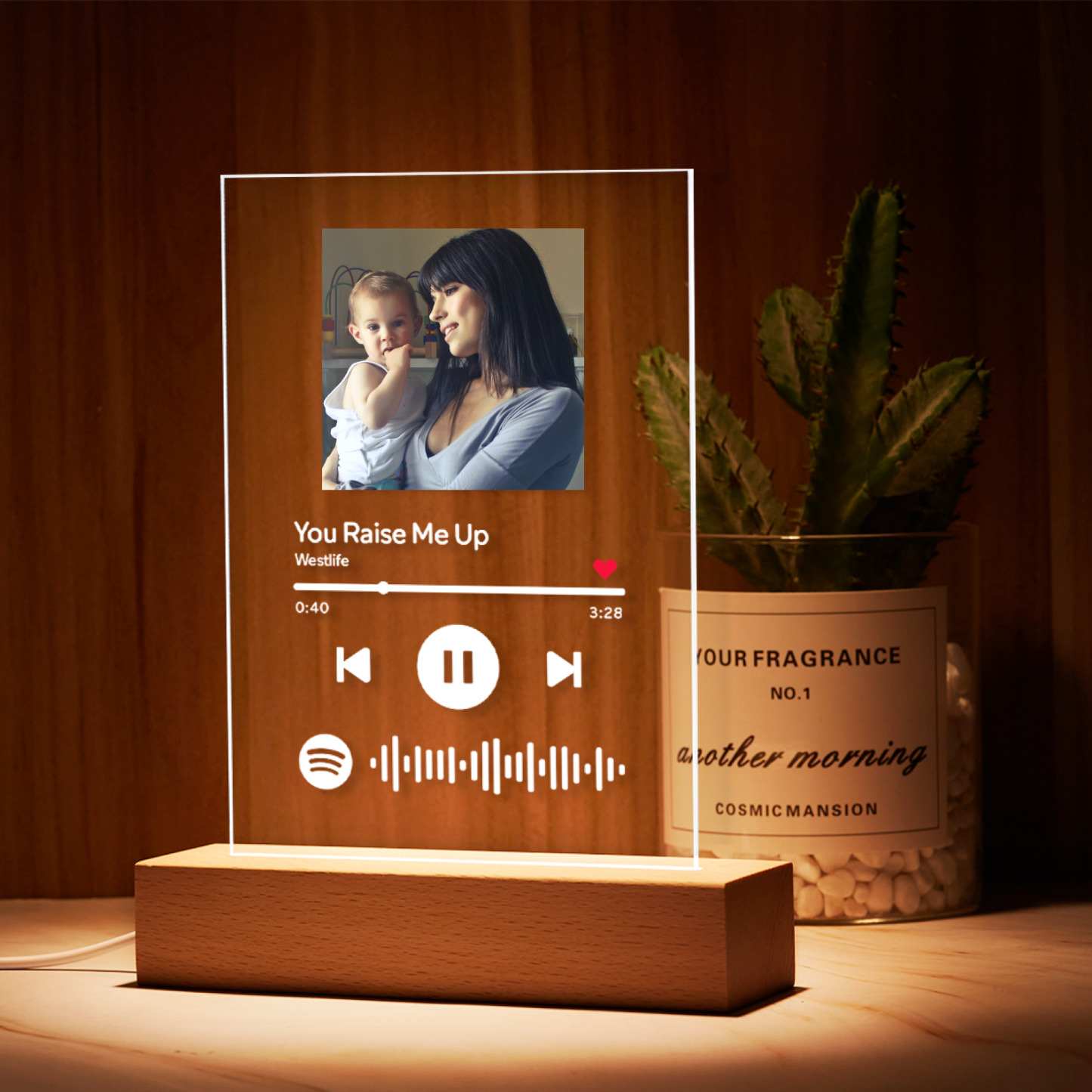 Custom Spotify Night Light/Keychain/Plaque Personalized Night Light Gift For Mum