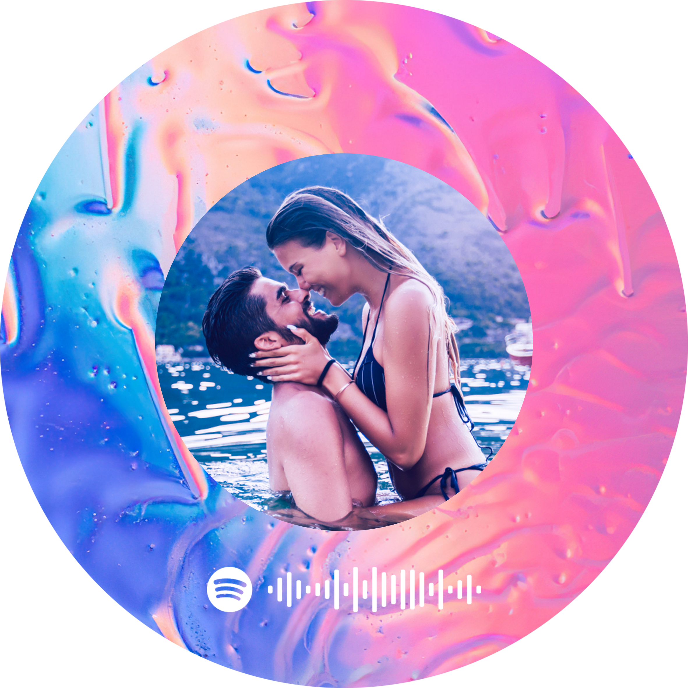 Custom Galaxy  Album Recor Personalized Spotify Music Record