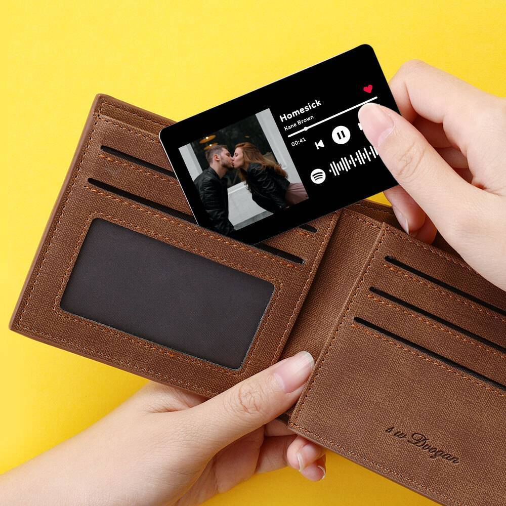 Homesick by Kane Brown Custom Spotify Code Music Art Wallet Card Personalised Song Ablum With Scannable