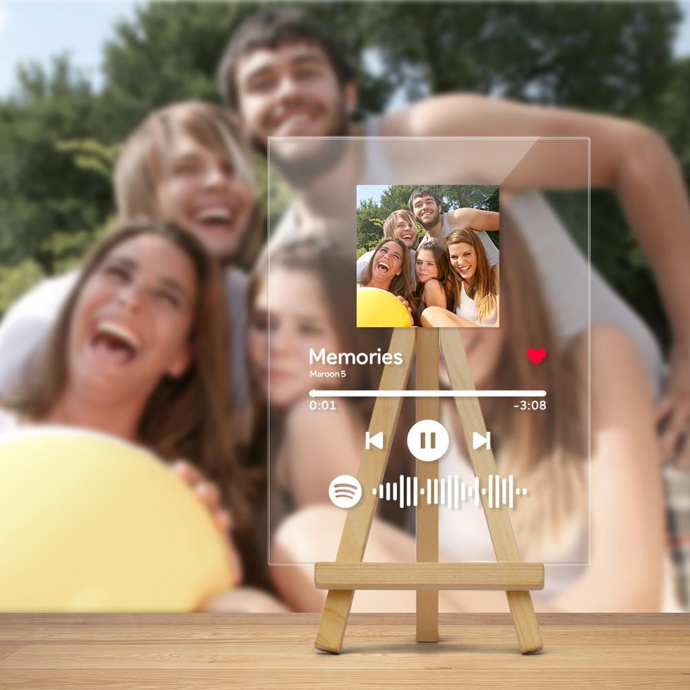 Best Souvenir Custom Spotify Plaque Scannable Spotify Gift For Team
