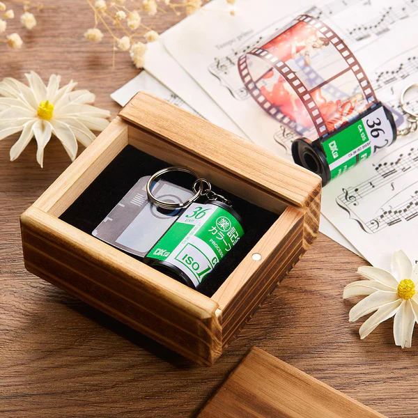 Custom Camera Roll keychain Recycled Camera Roll Multiphoto Colorful Gifts