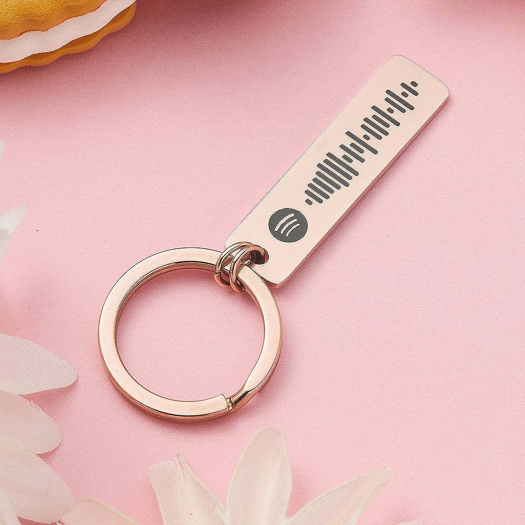 Custom Spotify Code Music Keychain