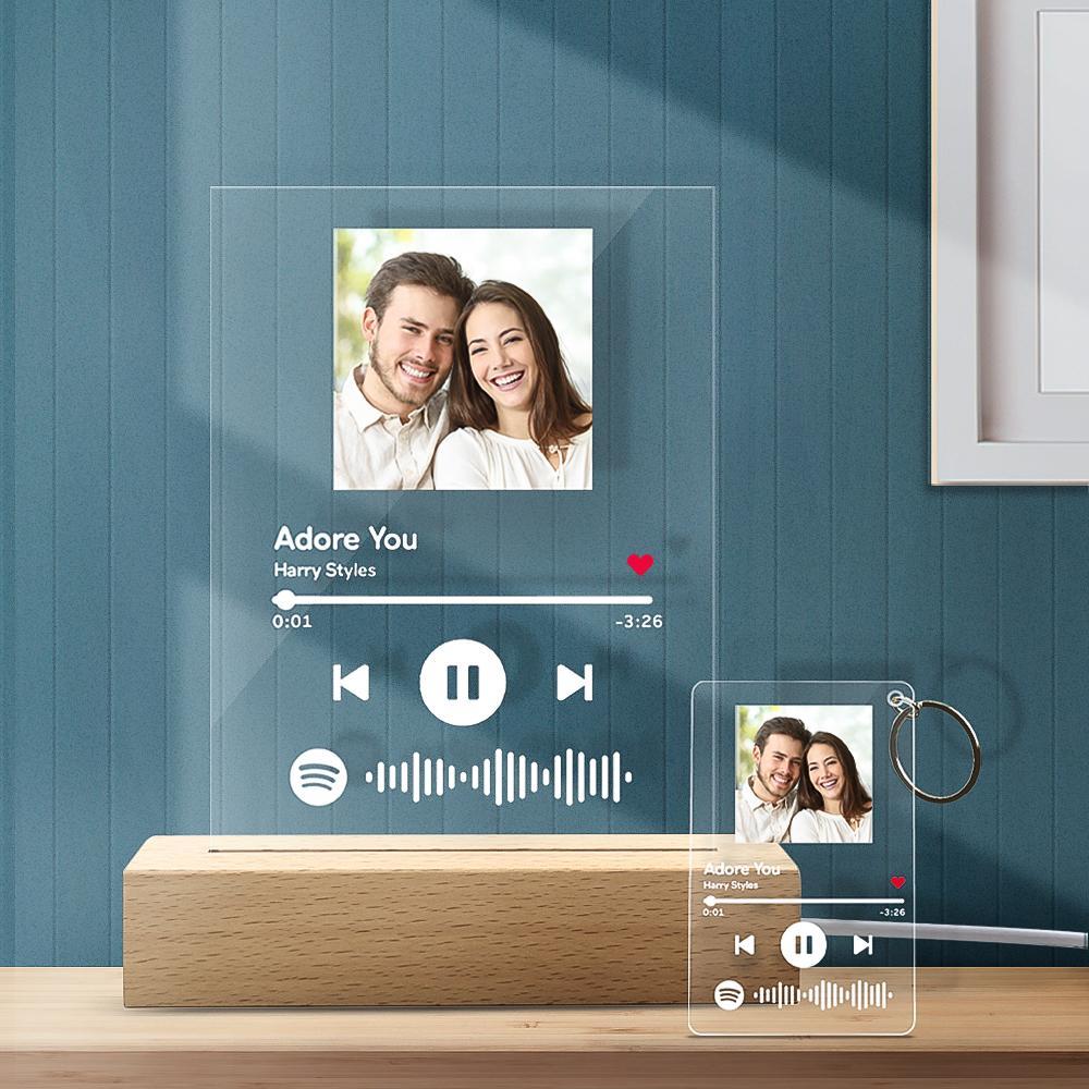 Spotify Glass - Custom Spotify Code Music Plaque(4.7in x 6.3in)