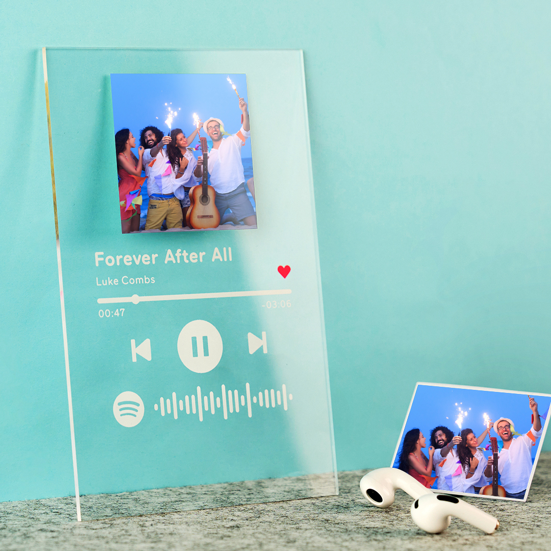Custom Spotify Code Music Plaque(4.7in x 6.3in) Spotify Glass For My Best Friend